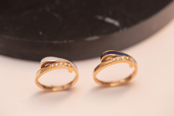 Bague Déferlante Résine 2 Vagues