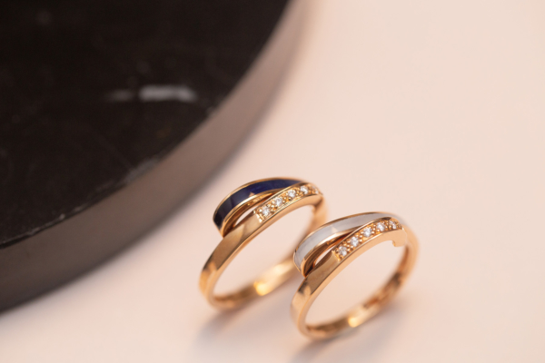 Bague Déferlante Résine 2 Vagues