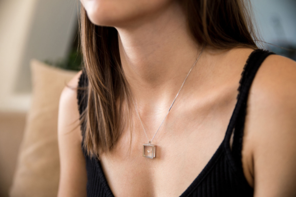 Collier Carré Argent de Morabito