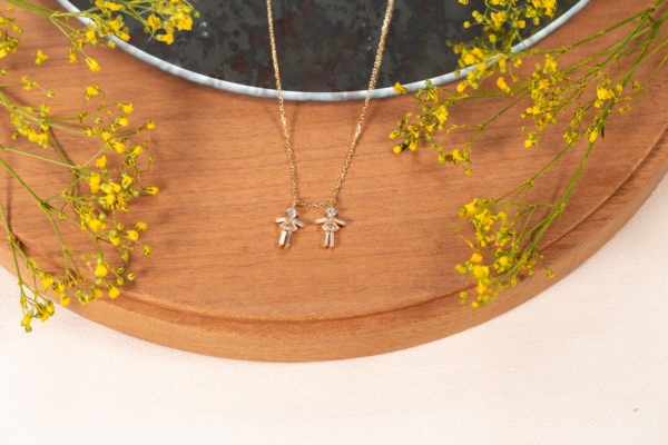 Collier Double Fille de Little Ones