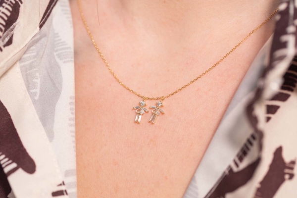 Collier Double Fille de Little Ones