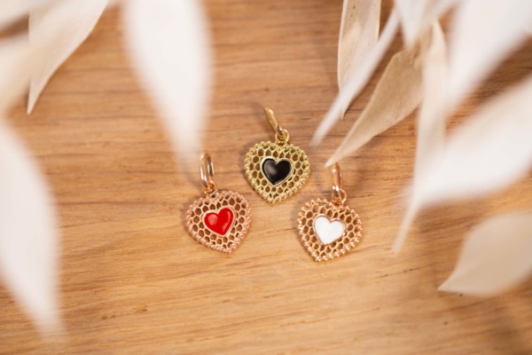 Pendentif Coeur Dentelle de Gigi Clozeau
