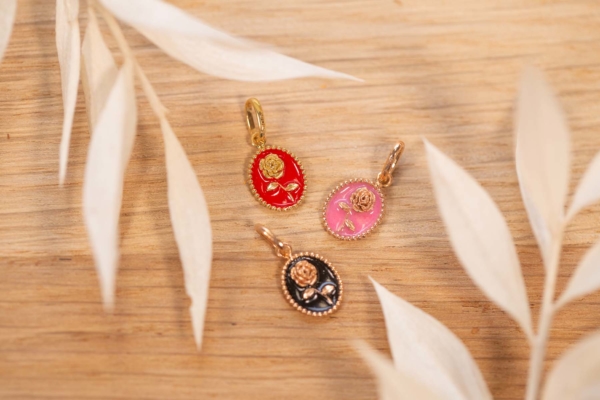Pendentif Rose de Gigi Clozeau