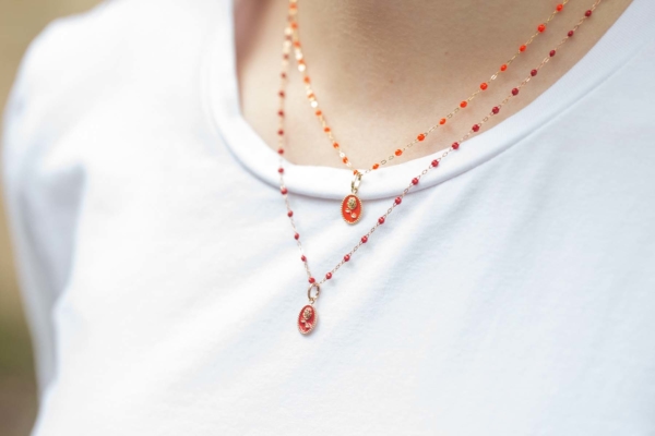 Pendentif Rose de Gigi Clozeau