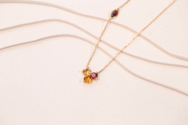 Collier Ruisseau Grenat Citrine de Studio 28