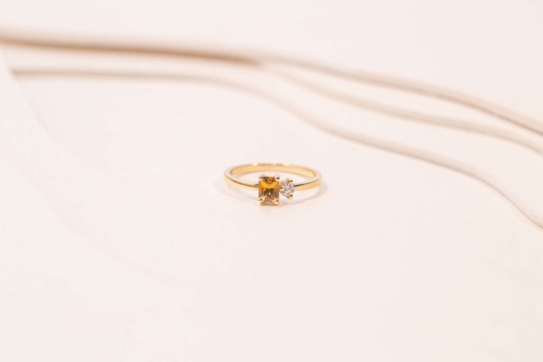 Bague Névé Saphir Jaune Diamant de Studio 28