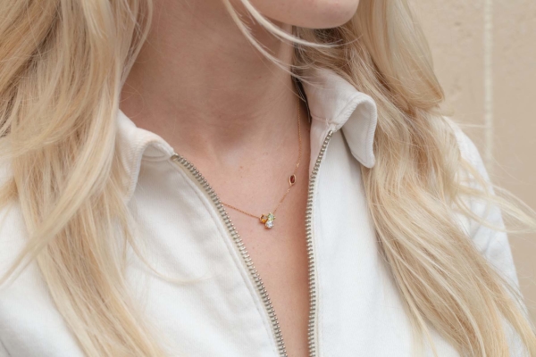 Collier Ruisseau Citrine Péridot Aigue-Marine de Studio 28