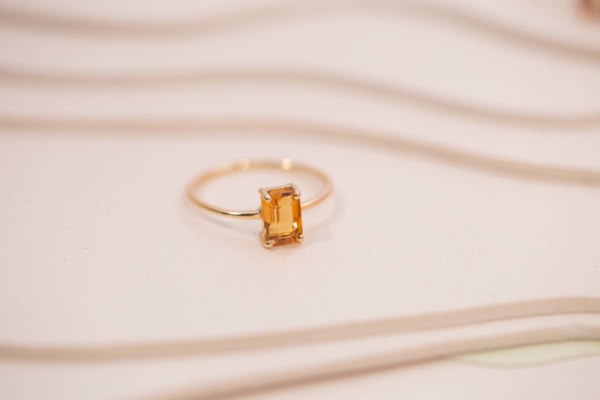 Bague Monolithe Citrine de Studio 28