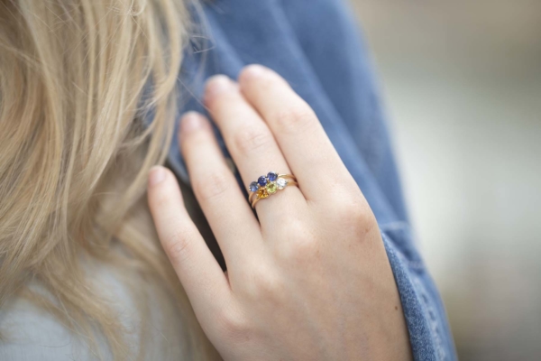 Bague Cascade Saphir Bleu de Studio 28