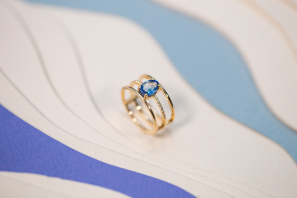 Bague Rimaye Saphir Bleu de Studio 28