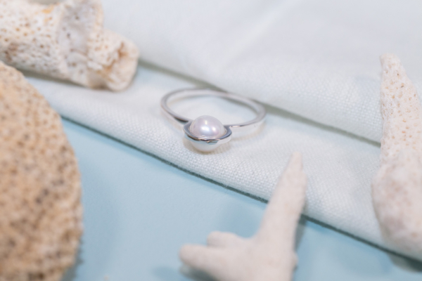 Bague Ruhl Perle Blanche de D1928