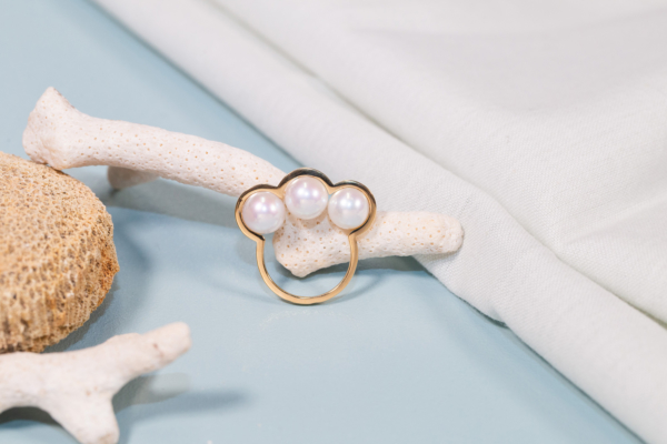 Bague Réserve Perles Blanches de D1928