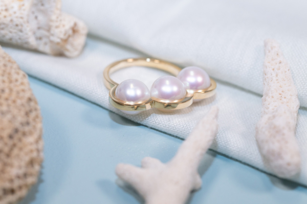 Bague Réserve Perles Blanches de D1928