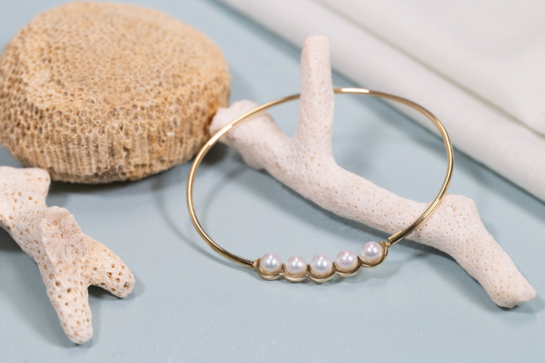 Jonc Coco Beach Perles Blanches de D1928