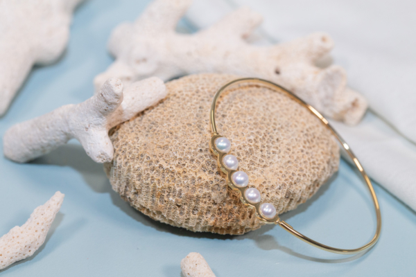 Jonc Coco Beach Perles Blanches de D1928