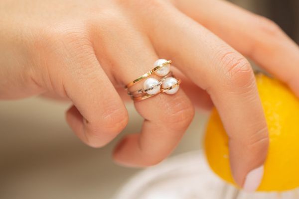 Bague Ruhl Perle Blanche de D1928