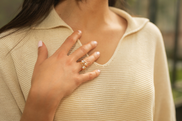 Bague Ruhl Perle Blanche de D1928