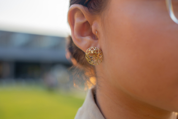 Boucle d’oreille Sculpture Ronde Diamant de Peruffo