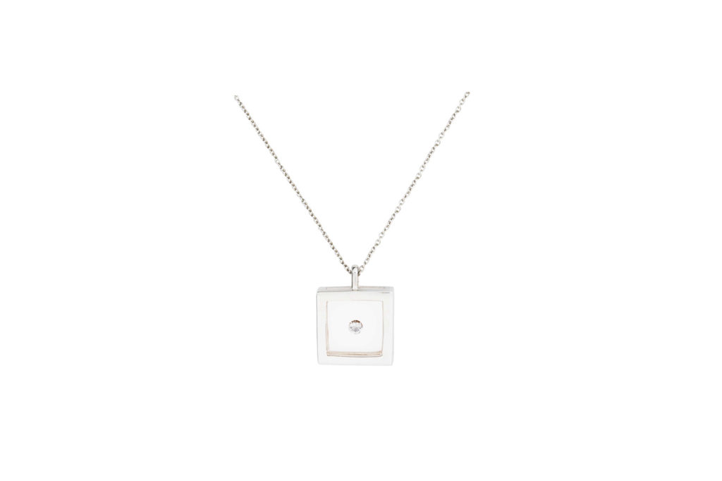 Collier Carré Argent Pascal Moraibto