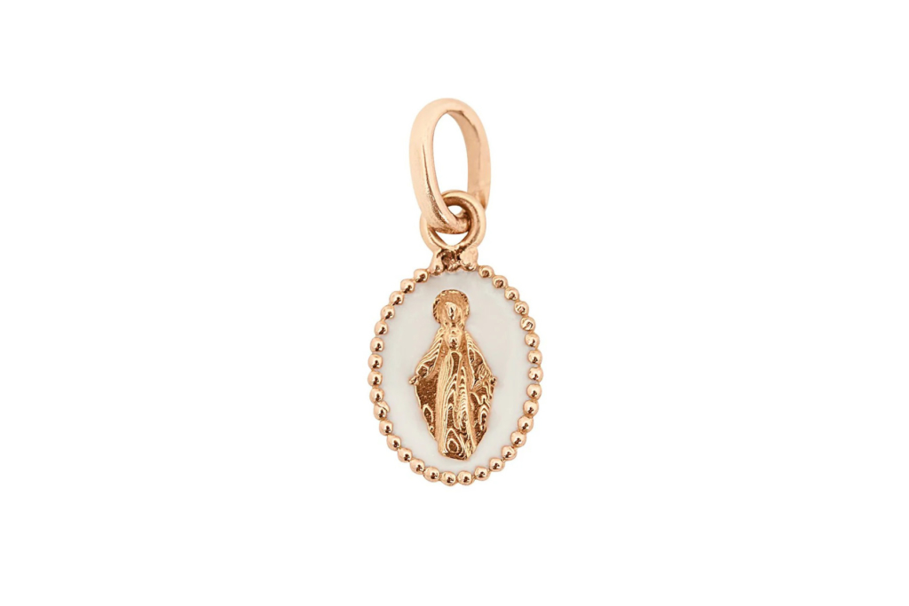 Pendentif madone émaillée de Gigi Clozeau