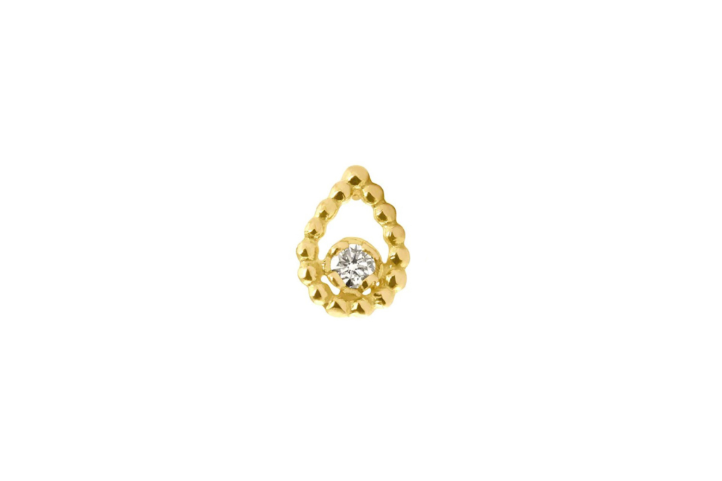 Boucle d'oreille Lucky goutte diamant de Gigi Clozeau