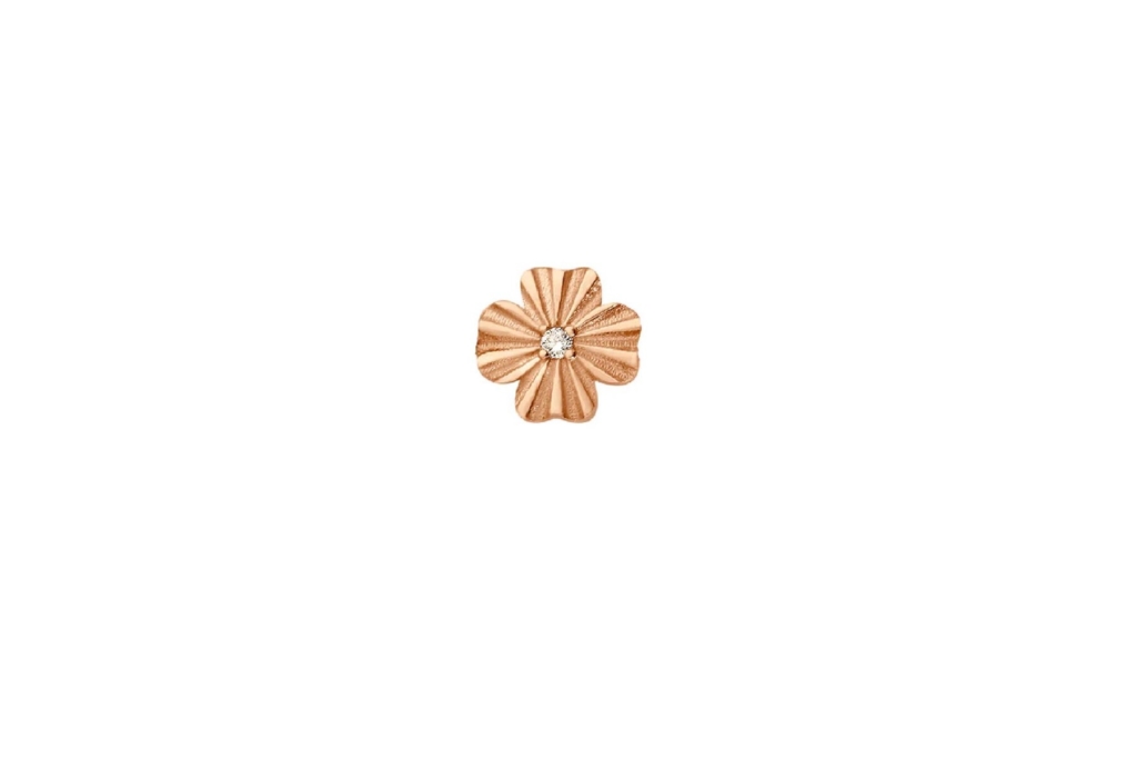 Boucle d’oreille Trèfle Lumière (unité) de Gigi Clozeau
